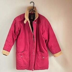 VTG Goose Down Eddie Bauer Insulated Red Barn Chore Coat